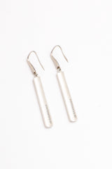 Tiffany & Co. Sterling Silver 1837 Bar Earrings