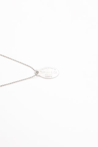 Sterling Silver Tag Necklace