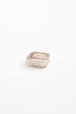 Tiffany & Co. Sterling Silver Square Ring
