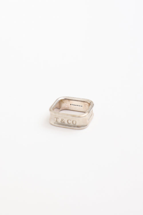 Tiffany & Co. Sterling Silver Square Ring