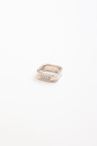 Tiffany & Co. Sterling Silver Square Ring