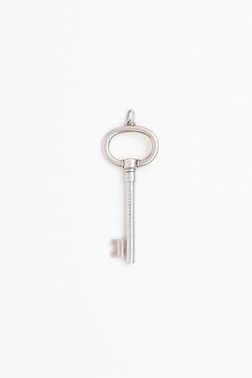 Tiffany & Co. Sterling Silver Open Oval Key Pendant