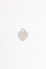 Tiffany & Co. Sterling Silver Heart Tag Notes Pendant