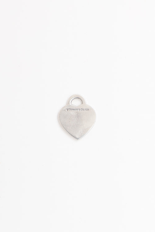Tiffany & Co. Sterling Silver Heart Tag Notes Pendant