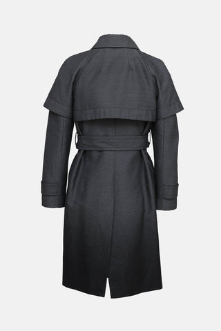 Prada 2007 Double Breasted Trench Coat