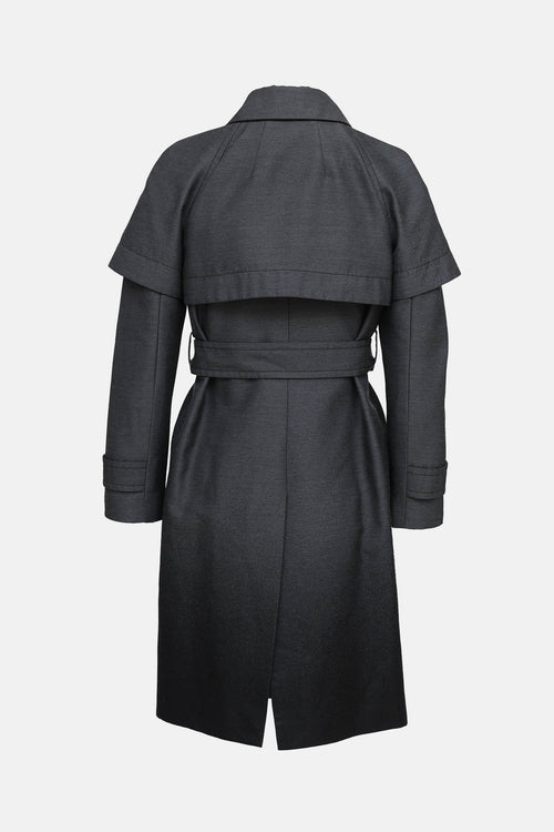 Prada 2007 Double Breasted Trench Coat