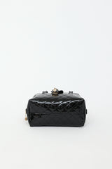 Burberry Patent Baby Quilted Manor Bag