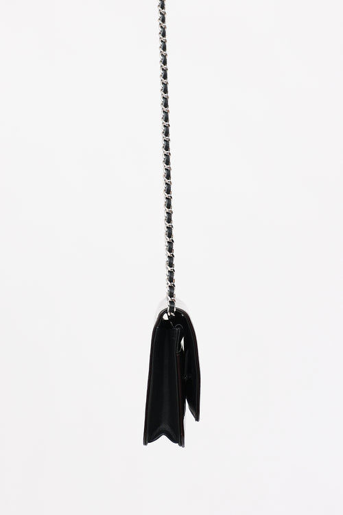 Chanel 2010-2011 Patent Camellia Wallet on Chain