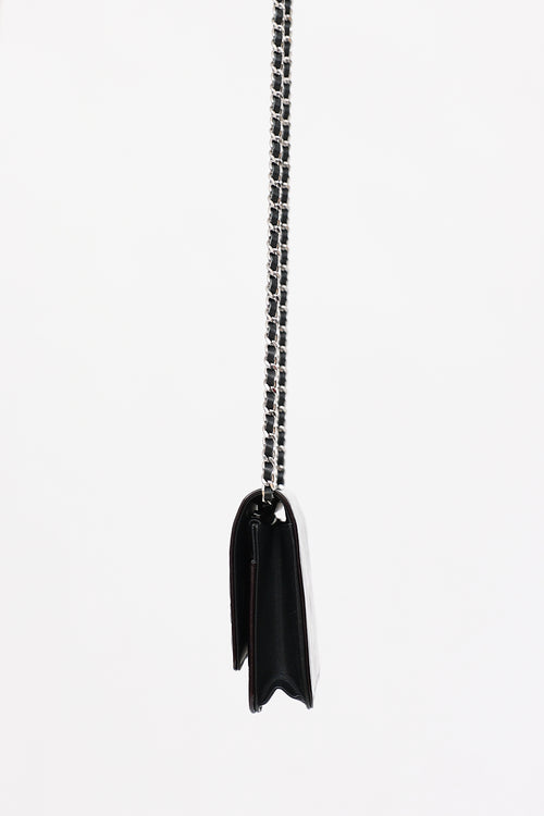 Chanel 2010-2011 Patent Camellia Wallet on Chain