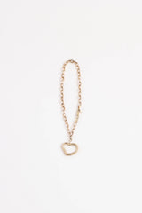 Fine Jewelry 14K Yellow Gold Heart Charm Bracelet