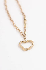 Fine Jewelry 14K Yellow Gold Heart Charm Bracelet
