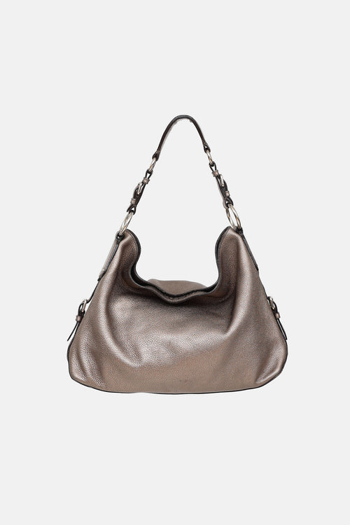 Prada Metallic Vitello Daino Canapa Bag
