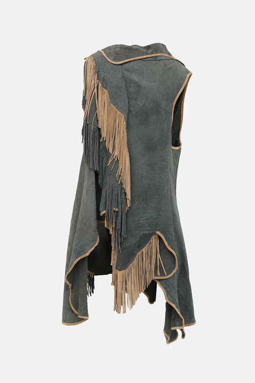 VSP Archive Suede Fringe Vest