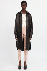 Dries Van Noten Long Leather Jacket