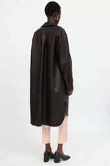 Dries Van Noten Long Leather Jacket