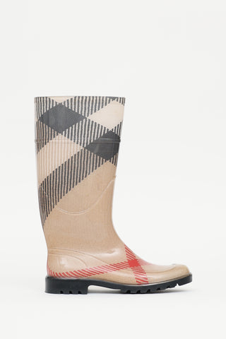 Burberry Nova Check Rubber Boot