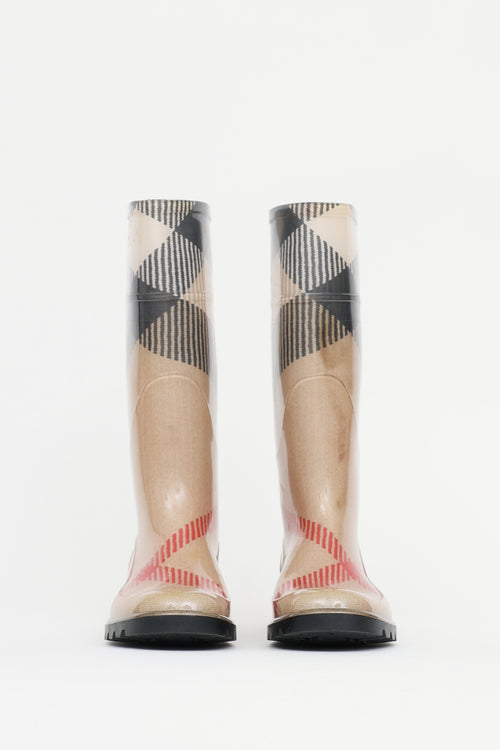 Burberry Nova Check Rubber Boot