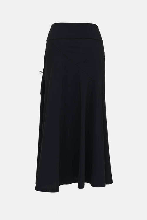 Sarah Pacini Toggle Pocket Midi Skirt
