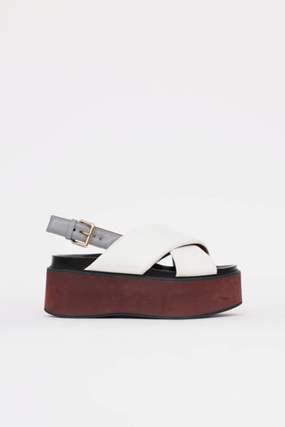 Marni Leather Platform Sandal