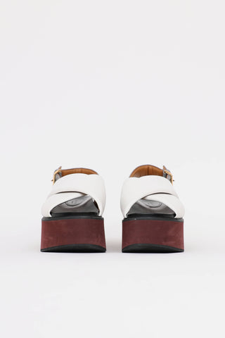 Marni Leather Platform Sandal
