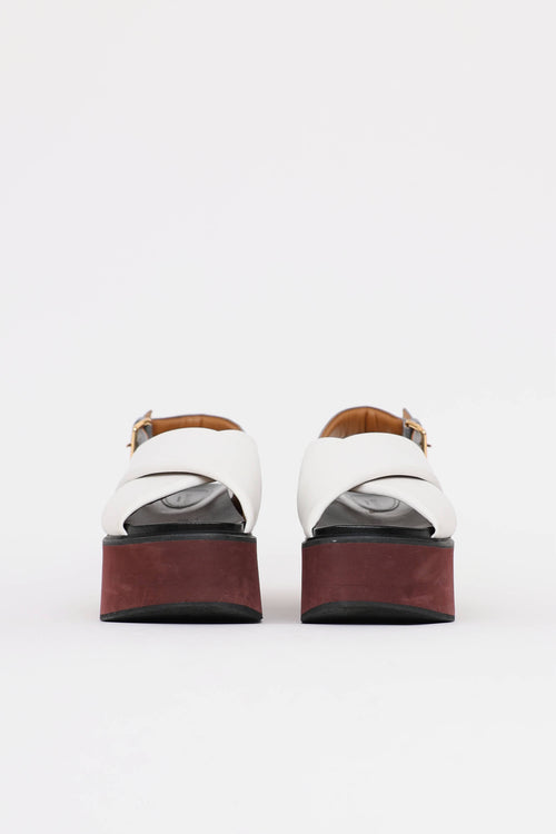 Marni Leather Platform Sandal