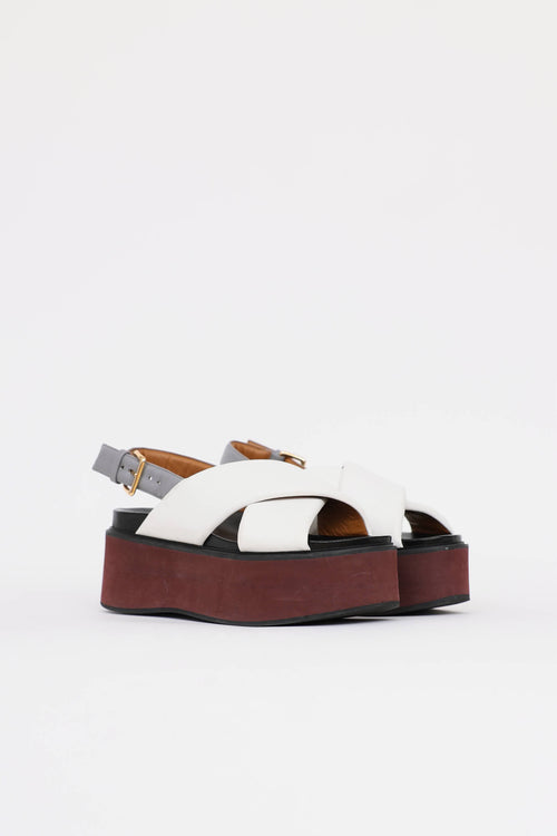 Marni Leather Platform Sandal