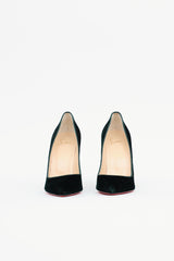 Christian Louboutin Velluto Stamp Iriza 100 Pump
