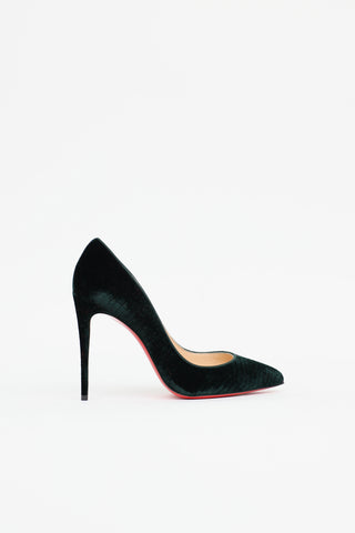Christian Louboutin Velluto Stamp Iriza 100 Pump