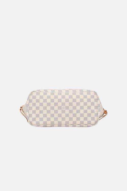 Louis Vuitton 2010 Damier Azure Neverfull MM Tote Bag