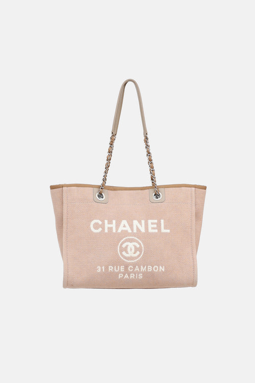 Chanel 2017 Small Canvas Deauville Tote Bag