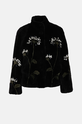 Fur Floral Coat