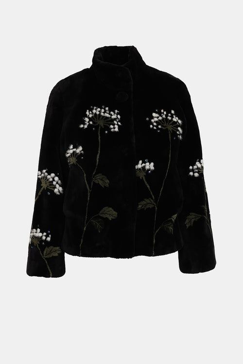 Fur Floral Coat