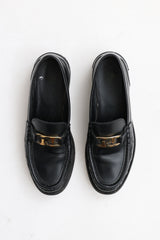 Fendi Leather Baguette Loafer