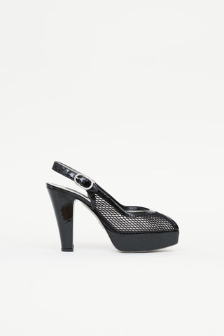 Dolce & Gabbana Mesh Platform Pump