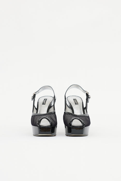 Dolce & Gabbana Mesh Platform Pump