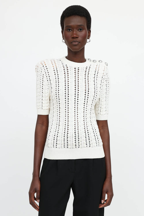 Balmain Crochet Top