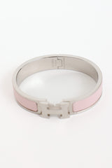 Hermès Palladium Narrow Clic H Bracelet