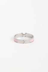 Hermès Palladium Narrow Clic H Bracelet