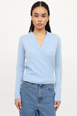 Allude Wrap Sweater