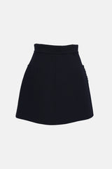 Miu Miu 2015 Wool Button  Skirt