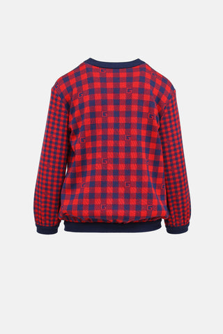 Gucci Kids Plaid Cardigan