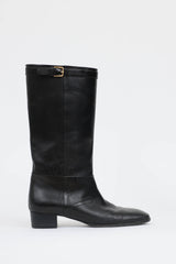 Saint Laurent Embroidered Riding Boot