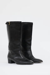 Saint Laurent Embroidered Riding Boot