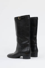 Saint Laurent Embroidered Riding Boot