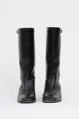 Saint Laurent Embroidered Riding Boot