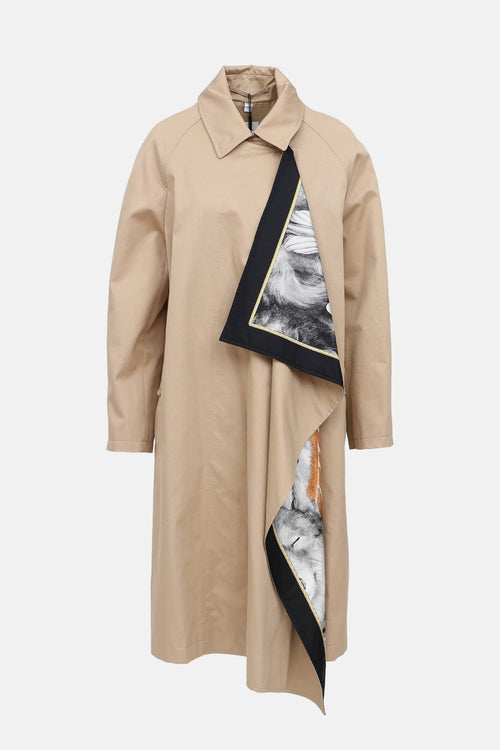 Burberry Scarf Lined Car Coat