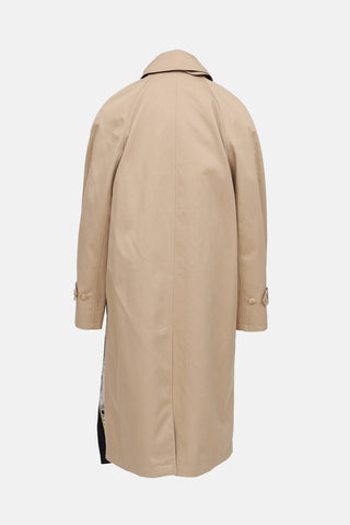 Burberry Scarf Lined Car Coat
