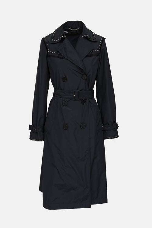 Versace Beaded Trench Coat