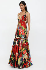 Sue Wong C. 2000s Patterned Gown