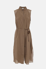 Brunello Cucinelli Silk Button Up Dress